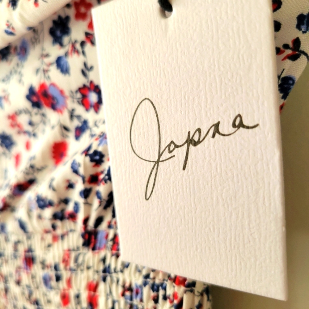 Floral strapless jumpsuit